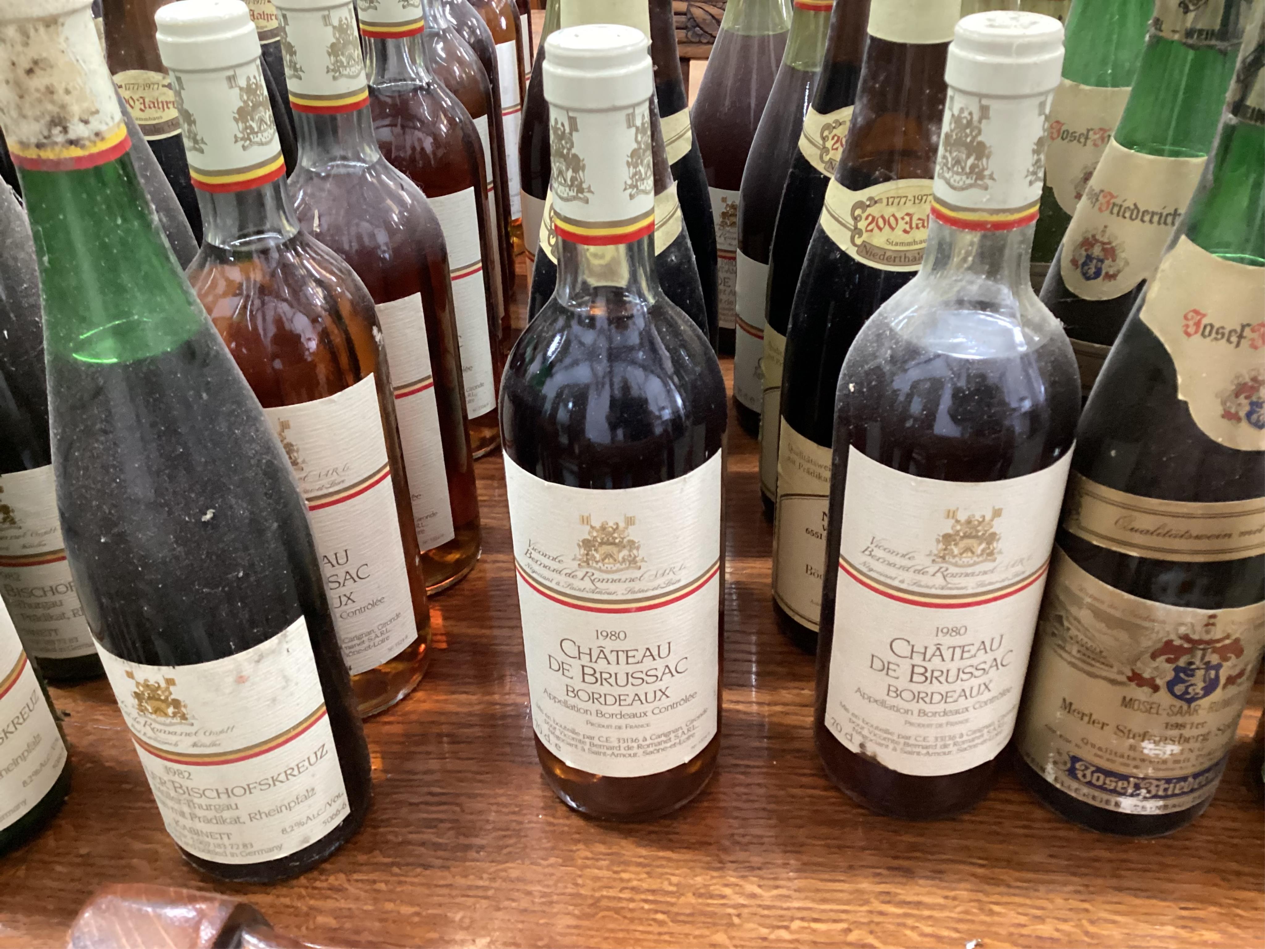 Approximately 150 bottles of assorted red, white and rosé wine together with two bottles of port